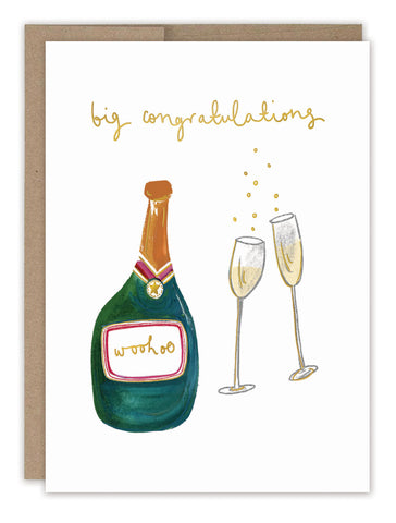 Champagne Big Congrats Card