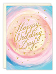 Watercolor Happy Wedding Day Card