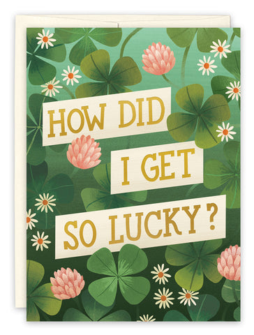 Lucky in Love Anniversary Card