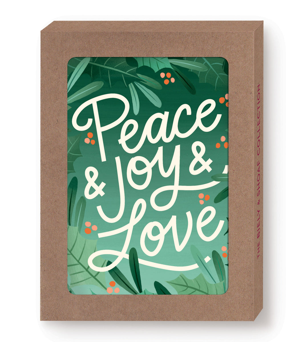 Peace Joy Love Boxed Cards – Biely & Shoaf Co.