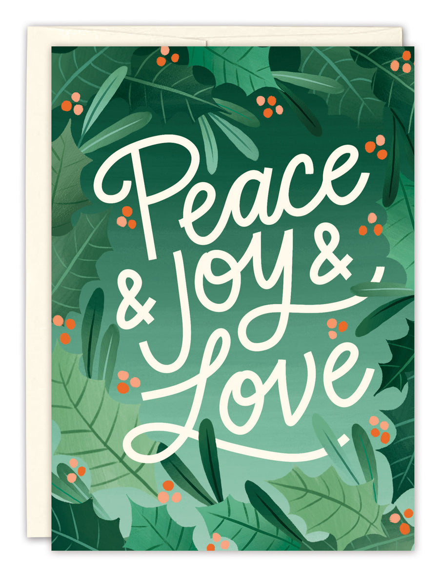 Peace Joy Love Holiday Card – Biely & Shoaf Co.