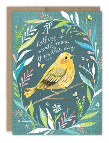 Yellow Bird Mother's Day Card