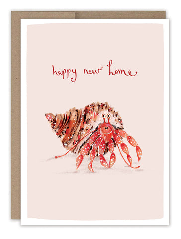 Hermit Crab New Home Card