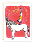 Circus Horse Birthday Card