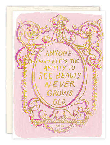 Pink Quote Birthday Card