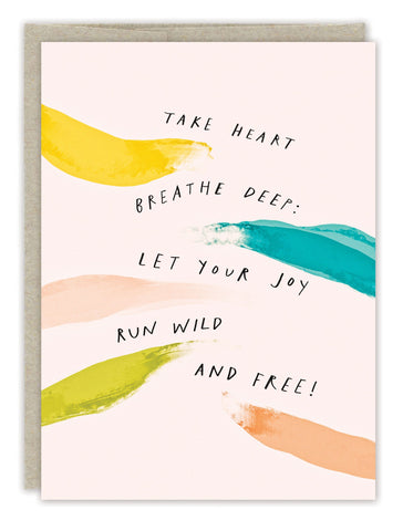 Run Wild And Free Blank Card