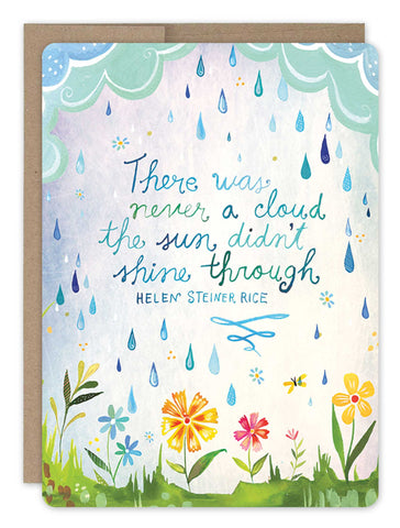 rainy day Thinking Of You Card