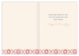 Large XO Valentine's Day Card