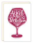 Aged To Perfection Wine Birthday Card