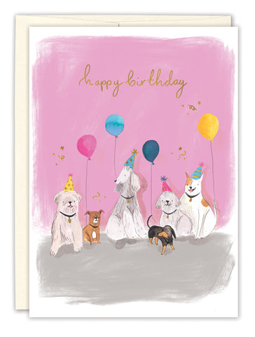 Pup Party Birthday Card