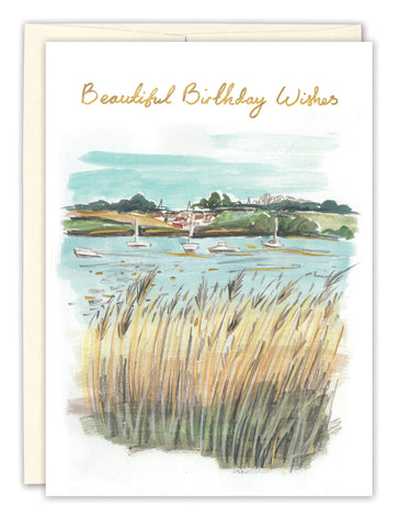 Shore Landscape Birthday Card