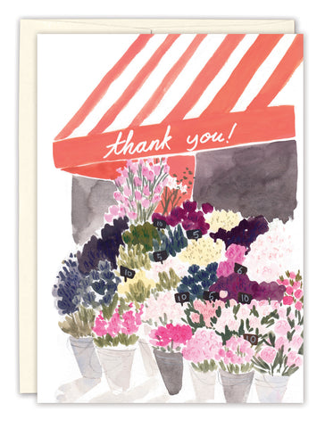 Flower Market Thank You Card