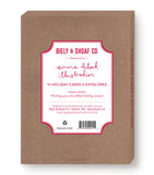 The Biely & Shoaf Cats Deck The Halls Boxed Holiday Cards set includes 10 cards and envelopes, with gold foil accents and an inside message: Wishing you a fun-filled holiday season.