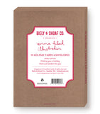 Biely & Shoaf Merry Little Christmas Card Set: brown box, festive label, recycled paper, cards & envelopes.