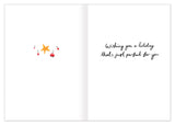 Merry Little Christmas Holiday Card Set by Biely & Shoaf with ornaments, star, & wish on recycled paper.
