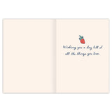 Biely & Shoaf Teacup Beautiful Birthday Card, illustrated by Emily Taylor on FSC recycled paper.