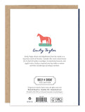A navy floral design decorates this birthday card by Biely & Shoaf.