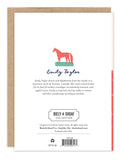 Confetti Cake Birthday Card by Biely & Shoaf, with artist bio, on FSC-certified recycled paper.