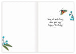 Blue Bird Birthday Card
