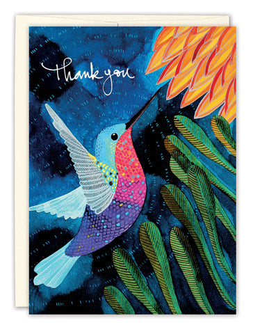 Hummingbird Thank You Card