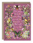 Everything Beautiful Quote Birthday Card