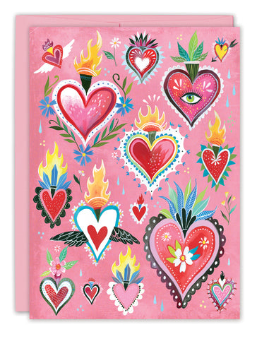 Sacred Hearts Valentine's Day Card