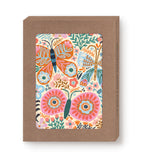 Butterflies Notecard Set by Biely & Shoaf: Folk-art style cards with butterflies, flowers on eco-friendly paper.