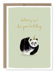 Panda Bottoms Up Birthday Card