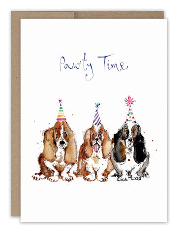 Pawty Time Hounds Birthday Card