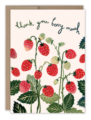 Berry Much Thank You Card