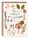 Mushrooms Wonderful Birthday Card