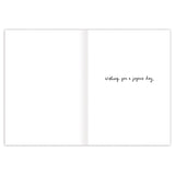 An open Biely & Shoaf Church Blessings Easter Card with “Wishing you a joyous day” in black cursive on the right; the left side is blank.