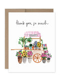 Flower Cart Boxed Notecard - Box Of 10