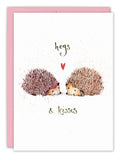 Hogs & Kisses Valentine's Day Card