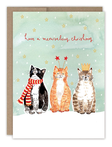 Cats Meowvelous Christmas Holiday Card