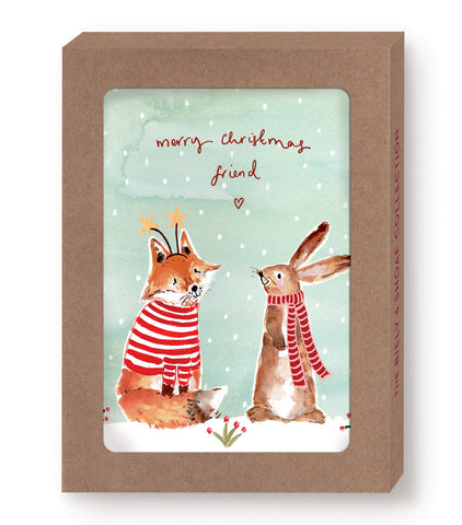 Fox & Bunny Friend Boxed Holiday