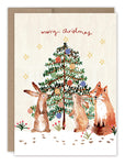 Bunnies & Fox Christmas Tree Boxed Holiday