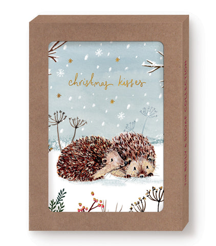 Hedgehogs Christmas Kisses Boxed Holiday