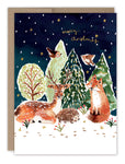 Snowy Woodland Scene Holiday Card