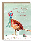 Pheasant Christmas Holiday Card