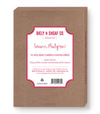 A Biely & Shoaf Owl Winter Countryside Boxed Holiday Cards set includes 10 cards and envelopes on FSC-certified paper, with festive messaging inside, designed and printed in the USA.