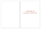Open a Biely & Shoaf Santa Magical Christmas card set with red New Year wishes on recycled paper.