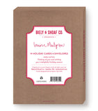 Brown box of 10 Biely & Shoaf Winter Wishes Holiday Cards, with red text and a festive design.