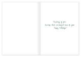 Open Biely & Shoaf’s Mailbox Sending Love card with a handwritten note: Thinking of you this wonderful season.