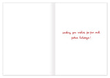Open a Chickens Christmas Cheer Holiday Card by Biely & Shoaf—handwritten red text sends festive wishes!.