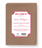 Biely & Shoaf Reindeer Magical Christmas Holiday Card Set in a brown box with a white and red front label.