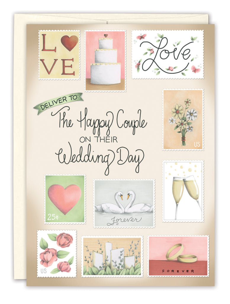 Postable Postage Stamps Wedding Card β Biely & Shoaf Co.