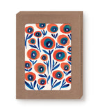 Big Poppies Notecard Set by Biely & Shoaf: FSC cards with orange/blue flowers, blank inside for your message.