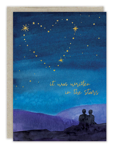 Written In The Stars Wedding Card