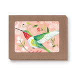 Hummingbird Boxed Notecard - Box Of 10